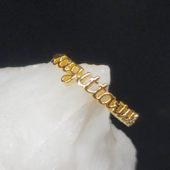 Astrology Horoscope ZODIAC SAGITTARIUS 14K Gold Plated Ring Birthday Gift - Picture 1 of 9